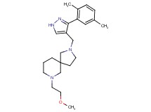 2-{[3-(2,5-dimethylphenyl)-1H-pyrazol-4-yl]methyl}-7-(2-methoxyethyl)-2,7-diazaspiro[4.5]decane