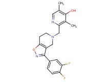 2-{[3-(3,4-difluorophenyl)-6,7-dihydroisoxazolo[4,5-c]pyridin-5(4H)-yl]methyl}-3,5-dimethyl-4-pyridinol
