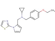 N-(4-ethoxybenzyl)-N-{[1-(1,3-thiazol-2-yl)-1H-pyrrol-2-yl]methyl}cyclopropanamine