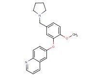 6-[2-methoxy-5-(pyrrolidin-1-ylmethyl)phenoxy]quinoline