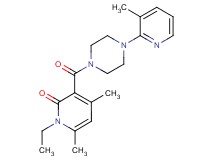 1-ethyl-4,6-dimethyl-3-{[4-(3-methyl-2-pyridinyl)-1-piperazinyl]carbonyl}-2(1H)-pyridinone