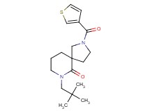 7-(2,2-dimethylpropyl)-2-(3-thienylcarbonyl)-2,7-diazaspiro[4.5]decan-6-one