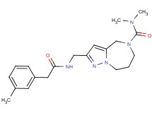 N,N-dimethyl-2-({[(3-methylphenyl)acetyl]amino}methyl)-7,8-dihydro-4H-pyrazolo[1,5-a][1,4]diazepine-5(6H)-carboxamide