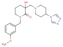 3-hydroxy-1-(3-methoxybenzyl)-3-{[4-(4H-1,2,4-triazol-4-yl)piperidin-1-yl]methyl}piperidin-2-one