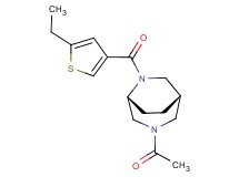 (1S*,5R*)-3-acetyl-6-[(5-ethyl-3-thienyl)carbonyl]-3,6-diazabicyclo[3.2.2]nonane