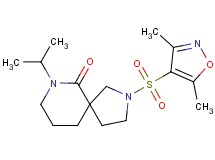 2-[(3,5-dimethylisoxazol-4-yl)sulfonyl]-7-isopropyl-2,7-diazaspiro[4.5]decan-6-one