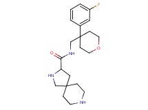 N-{[4-(3-fluorophenyl)tetrahydro-2H-pyran-4-yl]methyl}-2,8-diazaspiro[4.5]decane-3-carboxamide dihydrochloride