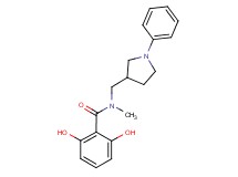 2,6-dihydroxy-N-methyl-N-[(1-phenylpyrrolidin-3-yl)methyl]benzamide