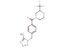 4-{4-[(5-methyl-1H-tetrazol-1-yl)methyl]benzoyl}-2-(trifluoromethyl)morpholine