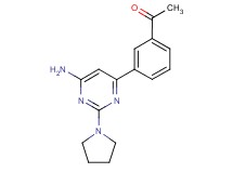1-[3-(6-amino-2-pyrrolidin-1-ylpyrimidin-4-yl)phenyl]ethanone