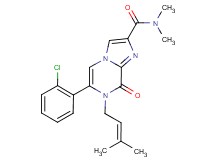 6-(2-chlorophenyl)-N,N-dimethyl-7-(3-methylbut-2-en-1-yl)-8-oxo-7,8-dihydroimidazo[1,2-a]pyrazine-2-carboxamide