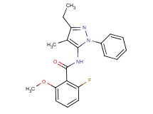 N-(3-ethyl-4-methyl-1-phenyl-1H-pyrazol-5-yl)-2-fluoro-6-methoxybenzamide