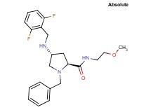 (4R)-1-benzyl-4-[(2,6-difluorobenzyl)amino]-N-(2-methoxyethyl)-L-prolinamide