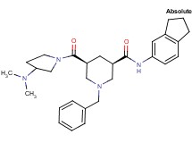 (3R,5S)-1-benzyl-N-(2,3-dihydro-1H-inden-5-yl)-5-{[3-(dimethylamino)-1-pyrrolidinyl]carbonyl}-3-piperidinecarboxamide