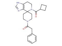 5-(cyclobutylcarbonyl)-1'-(phenylacetyl)-1,5,6,7-tetrahydrospiro[imidazo[4,5-c]pyridine-4,4'-piperidine]