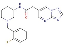 N-[1-(2-fluorobenzyl)-3-piperidinyl]-2-[1,2,4]triazolo[1,5-a]pyrimidin-6-ylacetamide