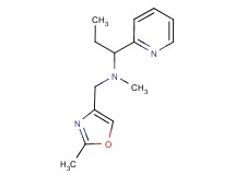 N-methyl-N-[(2-methyl-1,3-oxazol-4-yl)methyl]-1-pyridin-2-ylpropan-1-amine