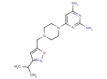 6-{4-[(3-isopropylisoxazol-5-yl)methyl]piperazin-1-yl}pyrimidine-2,4-diamine
