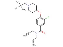 N-allyl-3-chloro-4-{[1-(2,2-dimethylpropyl)-4-piperidinyl]oxy}-N-2-propyn-1-ylbenzamide