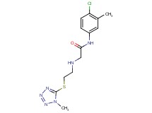 N-(4-chloro-3-methylphenyl)-2-({2-[(1-methyl-1H-tetrazol-5-yl)thio]ethyl}amino)acetamide