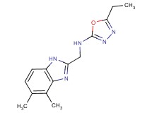 N-[(4,5-dimethyl-1H-benzimidazol-2-yl)methyl]-5-ethyl-1,3,4-oxadiazol-2-amine