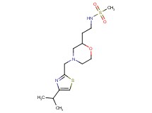 N-(2-{4-[(4-isopropyl-1,3-thiazol-2-yl)methyl]morpholin-2-yl}ethyl)methanesulfonamide