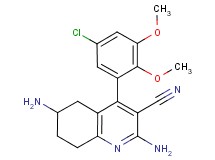 2,6-diamino-4-(5-chloro-2,3-dimethoxyphenyl)-5,6,7,8-tetrahydroquinoline-3-carbonitrile