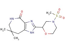 7,7-dimethyl-2-[4-(methylsulfonyl)morpholin-2-yl]-5,6,7,8-tetrahydroimidazo[4,5-c]azepin-4(1H)-one