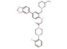 1-({4-(1,3-benzodioxol-5-yl)-2-[(3-methyl-1-piperidinyl)methyl]phenoxy}acetyl)-4-(2-fluorophenyl)piperazine