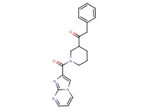 1-[1-(imidazo[1,2-a]pyrimidin-2-ylcarbonyl)-3-piperidinyl]-2-phenylethanone
