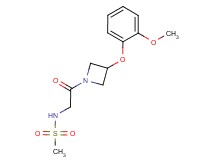 N-{2-[3-(2-methoxyphenoxy)azetidin-1-yl]-2-oxoethyl}methanesulfonamide
