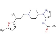 N-(1-{1-[3-(5-methyl-2-furyl)butyl]-4-piperidinyl}-1H-pyrazol-5-yl)acetamide