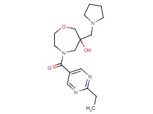 4-[(2-ethylpyrimidin-5-yl)carbonyl]-6-(pyrrolidin-1-ylmethyl)-1,4-oxazepan-6-ol