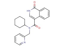 N-cyclohexyl-1-oxo-N-(pyridin-2-ylmethyl)-1,2-dihydroisoquinoline-4-carboxamide