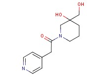 3-(hydroxymethyl)-1-(pyridin-4-ylacetyl)piperidin-3-ol