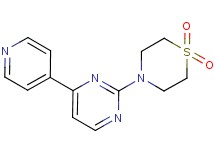 4-[4-(4-pyridinyl)-2-pyrimidinyl]thiomorpholine 1,1-dioxide
