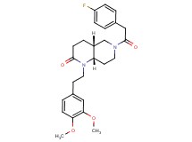 (4aR*,8aS*)-1-[2-(3,4-dimethoxyphenyl)ethyl]-6-[(4-fluorophenyl)acetyl]octahydro-1,6-naphthyridin-2(1H)-one