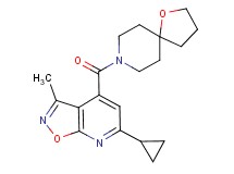 8-[(6-cyclopropyl-3-methylisoxazolo[5,4-b]pyridin-4-yl)carbonyl]-1-oxa-8-azaspiro[4.5]decane