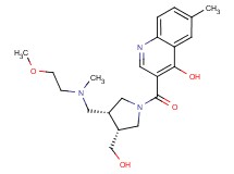 3-[(rel-(3R,4R)-3-(hydroxymethyl)-4-{[(2-methoxyethyl)(methyl)amino]methyl}-1-pyrrolidinyl)carbonyl]-6-methyl-4-quinolinol
