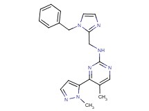 N-[(1-benzyl-1H-imidazol-2-yl)methyl]-5-methyl-4-(1-methyl-1H-pyrazol-5-yl)pyrimidin-2-amine