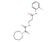 N~3~-[azepan-1-yl(oxo)acetyl]-N~1~-(2-fluorophenyl)-beta-alaninamide