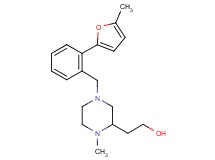2-{1-methyl-4-[2-(5-methyl-2-furyl)benzyl]-2-piperazinyl}ethanol