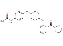 N-[4-({4-[2-(1-pyrrolidinylcarbonyl)phenoxy]-1-piperidinyl}methyl)phenyl]acetamide