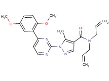 N,N-diallyl-1-[4-(2,5-dimethoxyphenyl)-2-pyrimidinyl]-5-methyl-1H-pyrazole-4-carboxamide