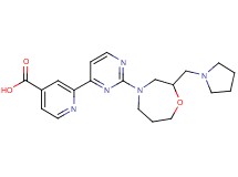 2-{2-[2-(pyrrolidin-1-ylmethyl)-1,4-oxazepan-4-yl]pyrimidin-4-yl}isonicotinic acid