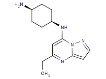 (cis-4-aminocyclohexyl)(5-ethylpyrazolo[1,5-a]pyrimidin-7-yl)amine