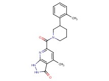 4-methyl-6-{[3-(2-methylphenyl)-1-piperidinyl]carbonyl}-1,2-dihydro-3H-pyrazolo[3,4-b]pyridin-3-one