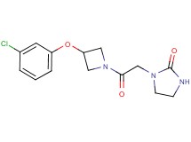 1-{2-[3-(3-chlorophenoxy)azetidin-1-yl]-2-oxoethyl}imidazolidin-2-one