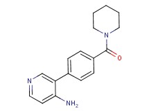 3-[4-(piperidin-1-ylcarbonyl)phenyl]pyridin-4-amine