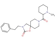 8-[(1-methylpiperidin-2-yl)carbonyl]-3-(2-phenylethyl)-1-oxa-3,8-diazaspiro[4.5]decan-2-one